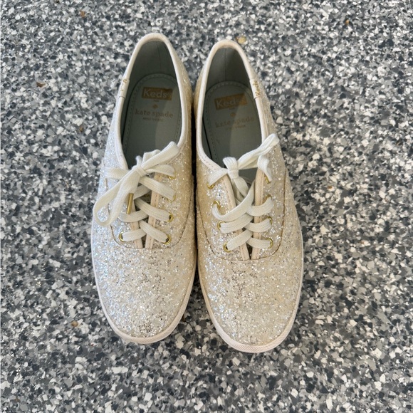 Keds Women's Glitter Sneakers - Gold - Picture 1 of 2